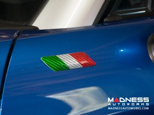 FIAT 124 Badges - Carbon Fiber - Italian Theme